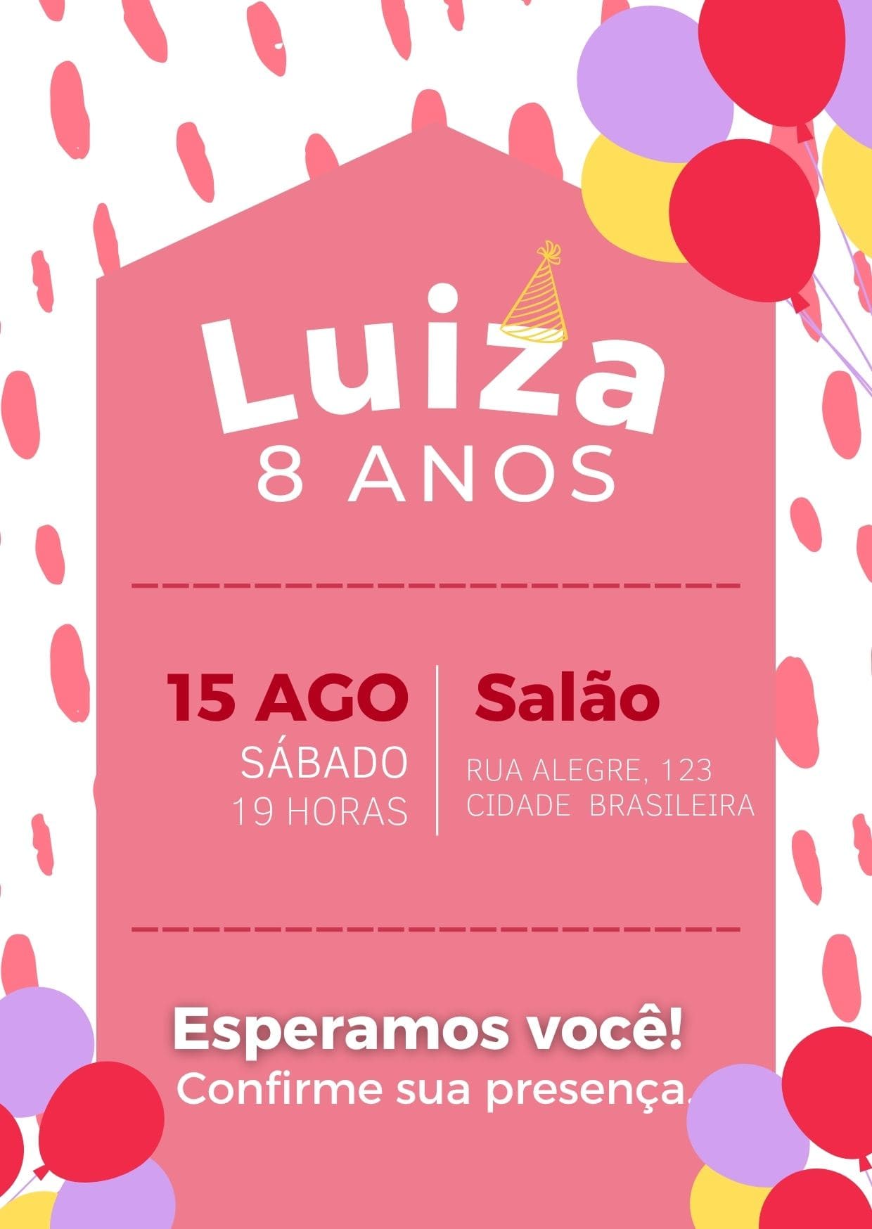 Festa de Aniversário Infantil Azul Convite (1) (1)